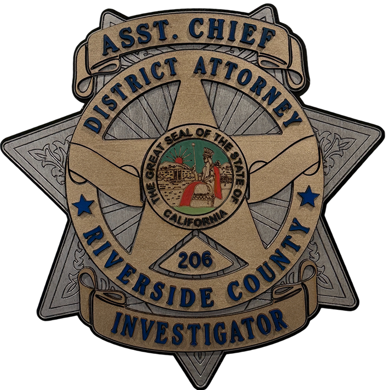 12" badge, Riverside County, California