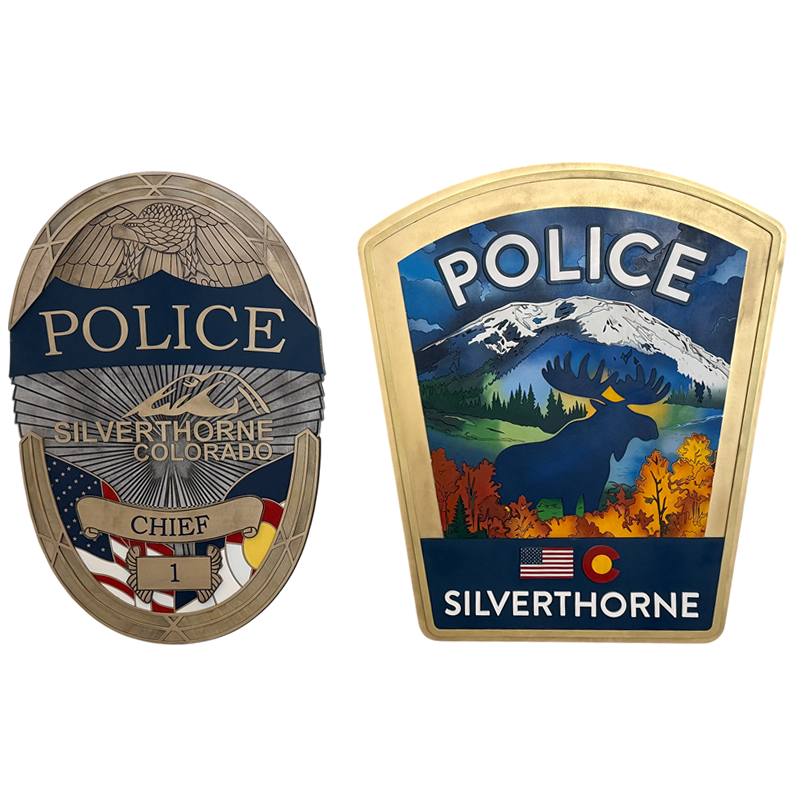 36" tall badge/patch set, Silverthorne, Colorado